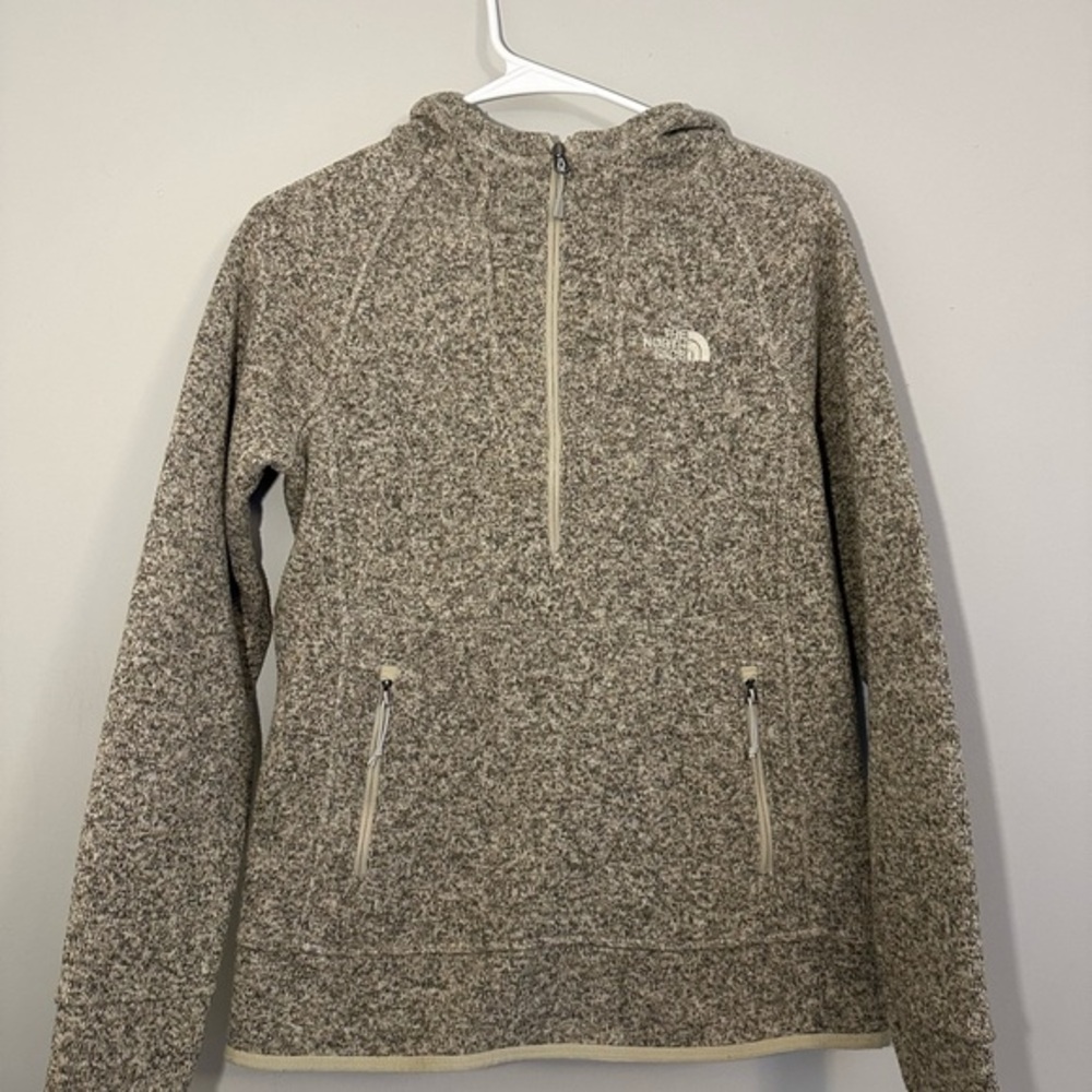 The North Face Beige Half-Zip Fleece